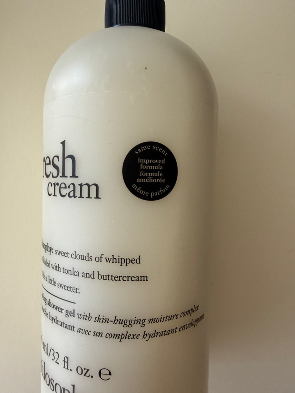 Philosophy Fresh Cream Hydrating Shower Gel, 32 oz. With Pump - Picture 7 of 7